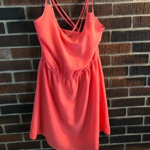 Coral Orange Summer Dress